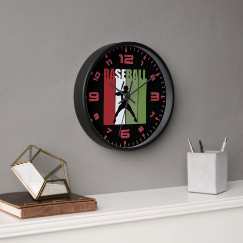 Retro Baseball Clock