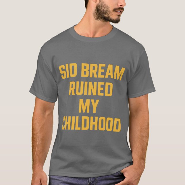 Retro Baseball Fan Shirt – “Sid Bream Ruined My Ch (Front)