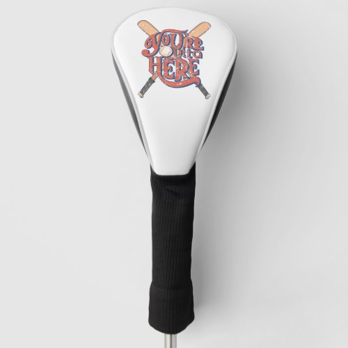 Retro Baseball Softball Fan Design Golf Head Cover