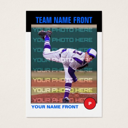 Retro Baseball Trading Card (Front)