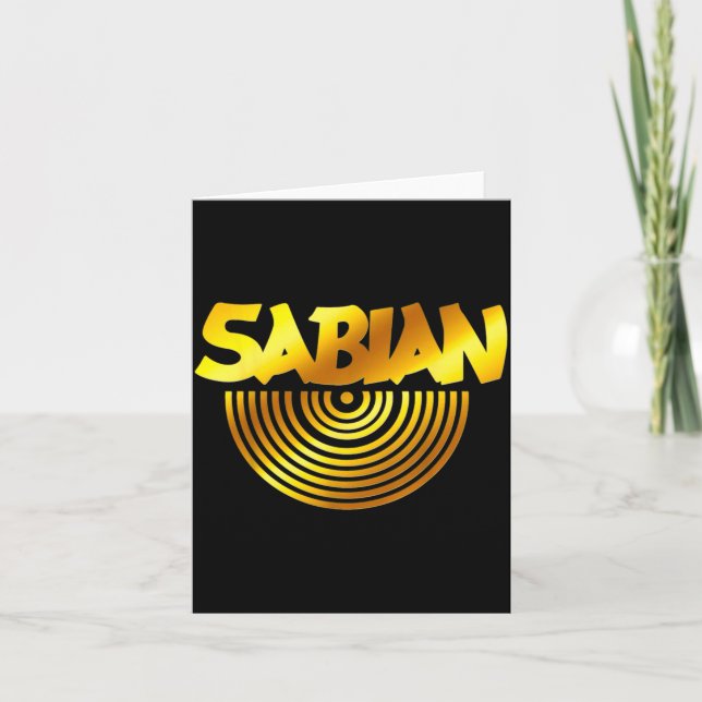 Retro Basic Yellow Sabian Quote Funny Vintage  Card (Front)