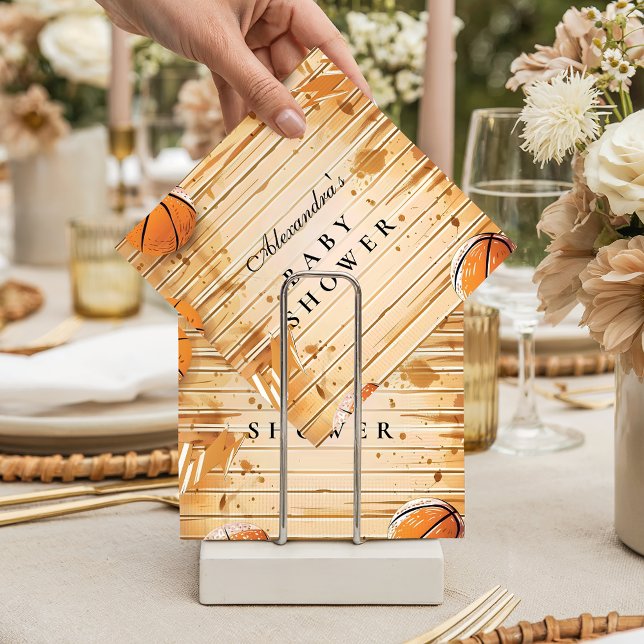 Retro Basketball Baby Shower Napkins (Creator Uploaded)