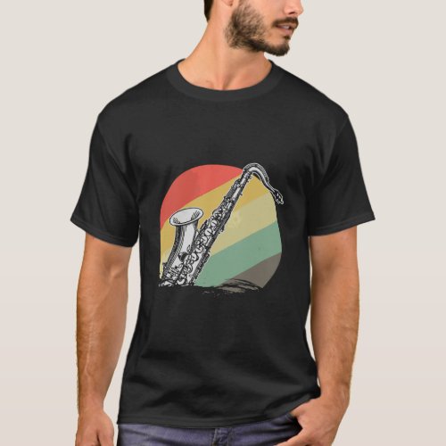 Retro Bass Clarinet Marching Band Bass Clarinet Pl T_Shirt