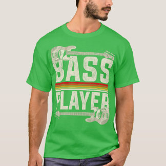 Retro Bass Player Bassist T-Shirt