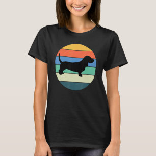 Retro Basset Hound Dog   Owner Basset Hound Proud  T-Shirt
