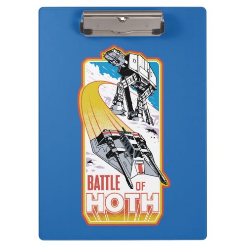 Retro Battle of Hoth Graphic Badge Clipboard