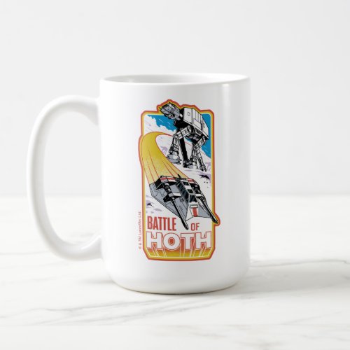 Retro Battle of Hoth Graphic Badge Coffee Mug