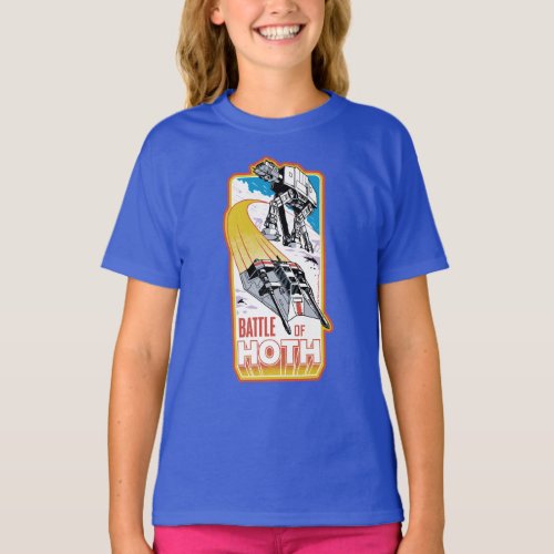 Retro Battle of Hoth Graphic Badge T_Shirt