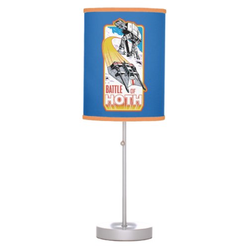 Retro Battle of Hoth Graphic Badge Table Lamp