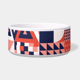 Retro Bauhaus design, colorful geometric. Bowl