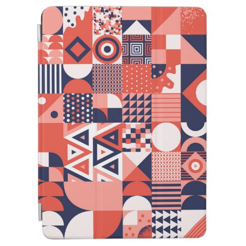 Retro Bauhaus design colorful geometric iPad Air Cover