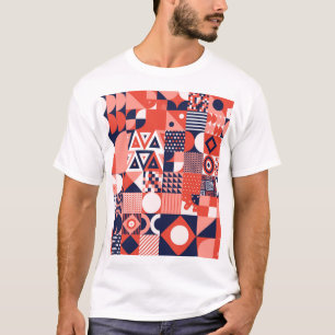 Retro Bauhaus design, colorful geometric. T-Shirt