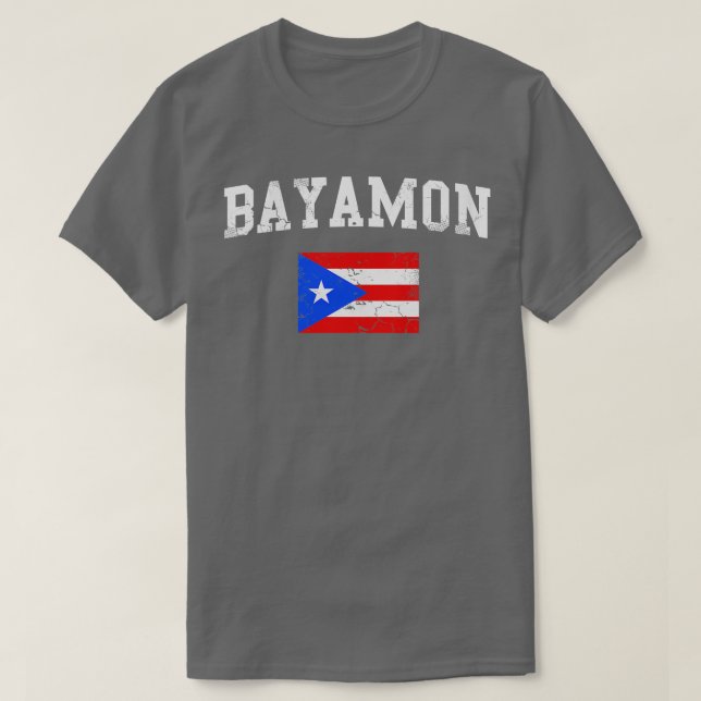 Retro Bayamon Puerto Rico Flag T-Shirt (Design Front)