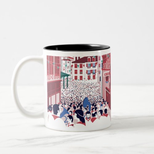 Retro Bayonne Two_Tone Coffee Mug