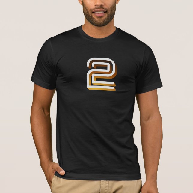 Retro BBC2 television ident logo T-Shirt (Front)