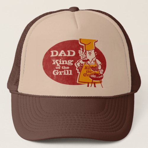 Retro BBQ Chef Personalized Trucker Hat