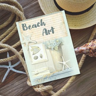Retro Beach Art Destination 