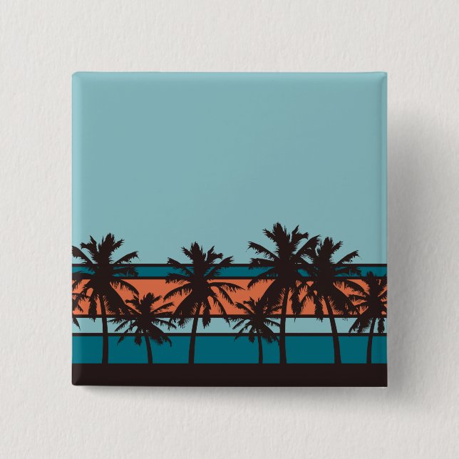 Retro Beach Button (Front)