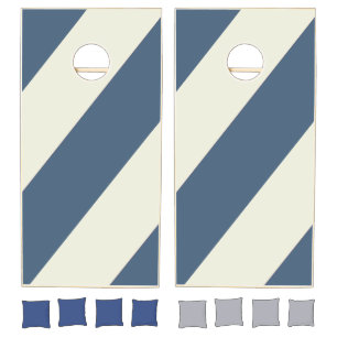 Retro Beach Club Bold Striped Cornhole Set