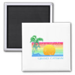 Retro Beach Grand Cayman Magnet at Zazzle