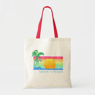 Retro Beach Grand Cayman Tote Bag