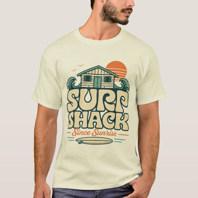 Retro Beach House Surf Tee (Front)