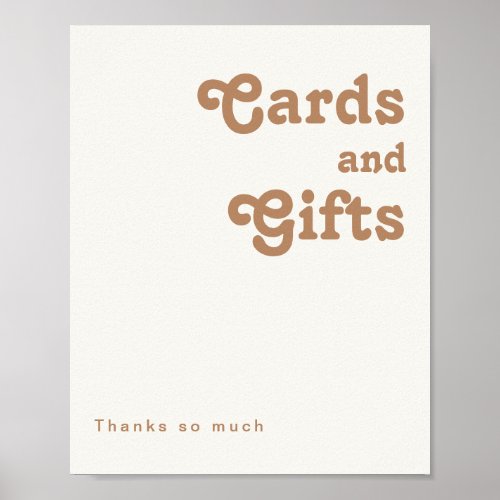 Retro Beach  Ivory Cards and Gifts Sign