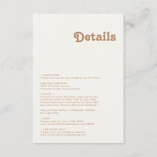 Retro Beach Ivory Details Enclosure Card