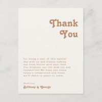 Retro Beach | Ivory Table Thank You Card