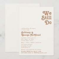 Retro Beach | Ivory We Still Do Vow Renewal