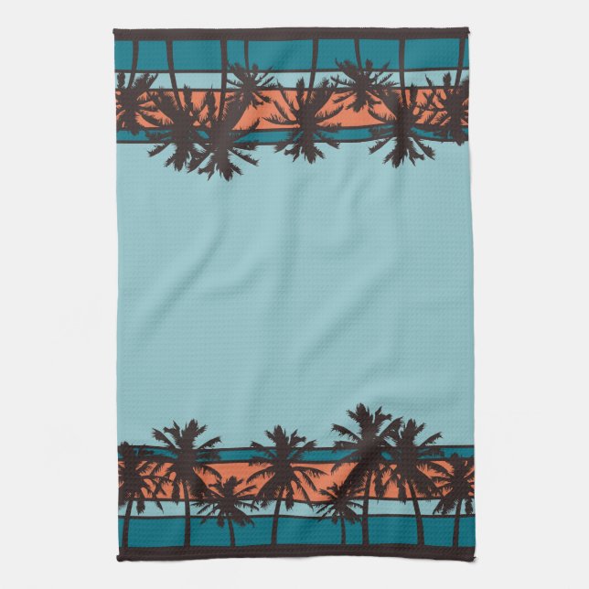 Retro Beach Kitchen Towels (Vertical)