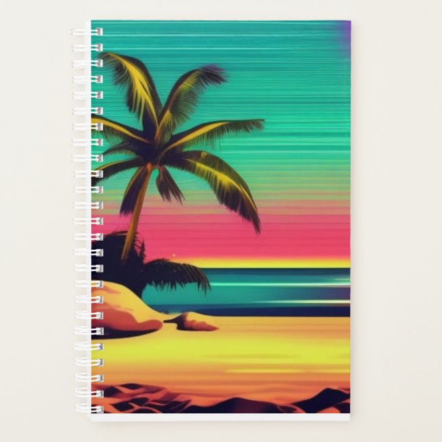 retro beach neon planner (Front)