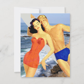 Retro Beach Party Invitation