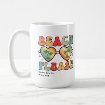 Retro Beach Please Sunset Palm Trees Sunglasses