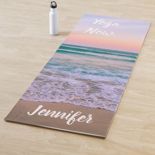 Retro Beach & Sand Personalized Yoga Mat (In Situ)