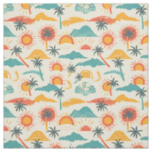 Retro Beach Sunset Pattern