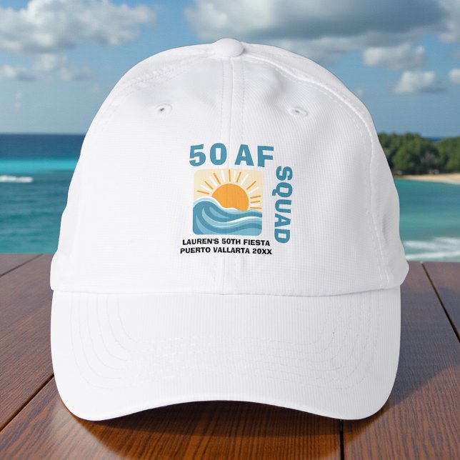 Retro Beach Vibes 50 AF Celebration Performance Cap (Creator Uploaded)
