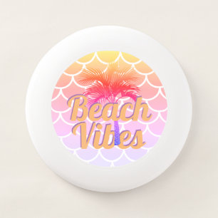 Retro Beach Vibes Palm Tree Orange Scales Pool Wham-O Frisbee