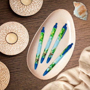 Retro Beach Wedding Tropical Theme Party Favor Pen