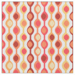 Retro Bead Pattern Yellow Orange Fabric