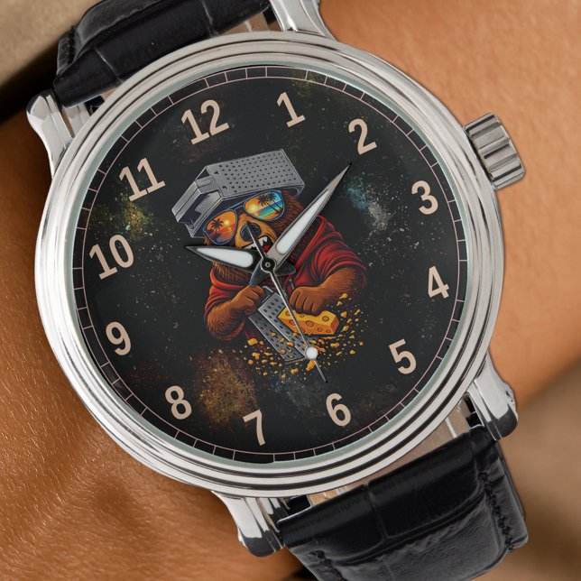 Retro Bear With Cheese Grater Hat and Sunglasses Watch (Creator Uploaded)