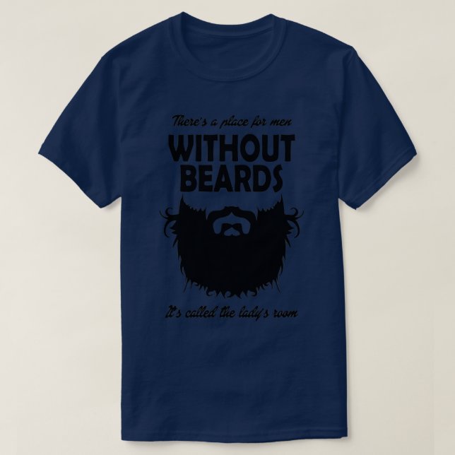 Retro Beard Without Beards The Ladyx27s Room Men M T-Shirt (Design Front)