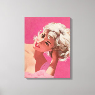 Retro Beauty 25 Canvas Print
