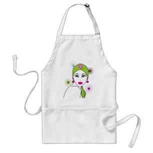Retro Beauty Adult Apron