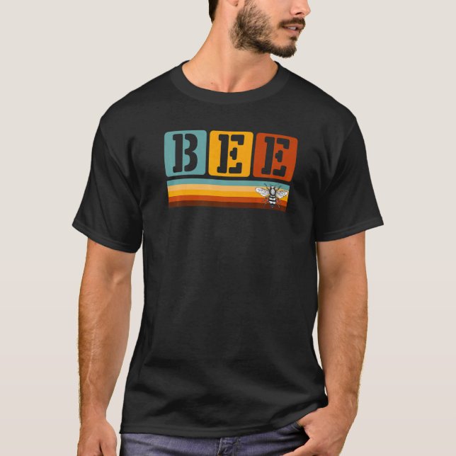 Retro Bee For Beekeeper T-Shirt (Front)