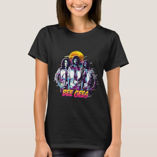 Retro Bee Gees Stay in Alive Outlaw T_Shirt