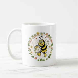 Retro Bee-lieve In Yourself Vintage Honey Bee  Coffee Mug