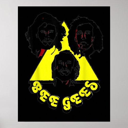 Retro Bee Tees Gees Cartoons FanArt Poster