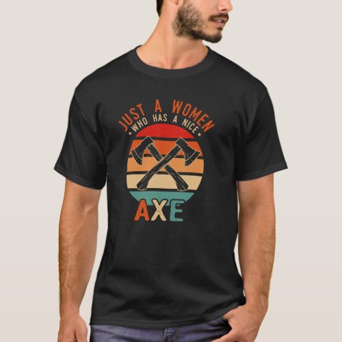 Retro Beer  Axe Throwing What Could Go Wrong Axe  T_Shirt