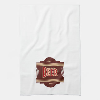 Retro Beer Logo Bar Towels